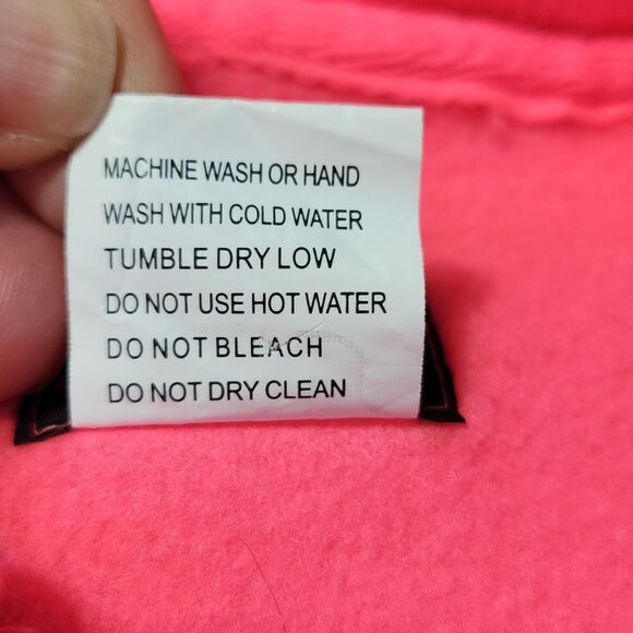 ☔️🩵Hot Pink Oregon Coast Seaside Zippered Hoodie Sweatshirt Jacket Large - Picture 9 of 10